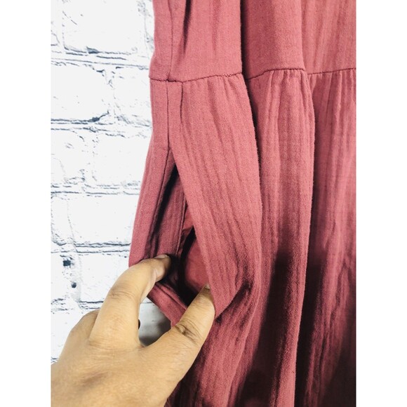 Universal Thread Mauve Ruffle Midi Dress - Picture 5 of 8